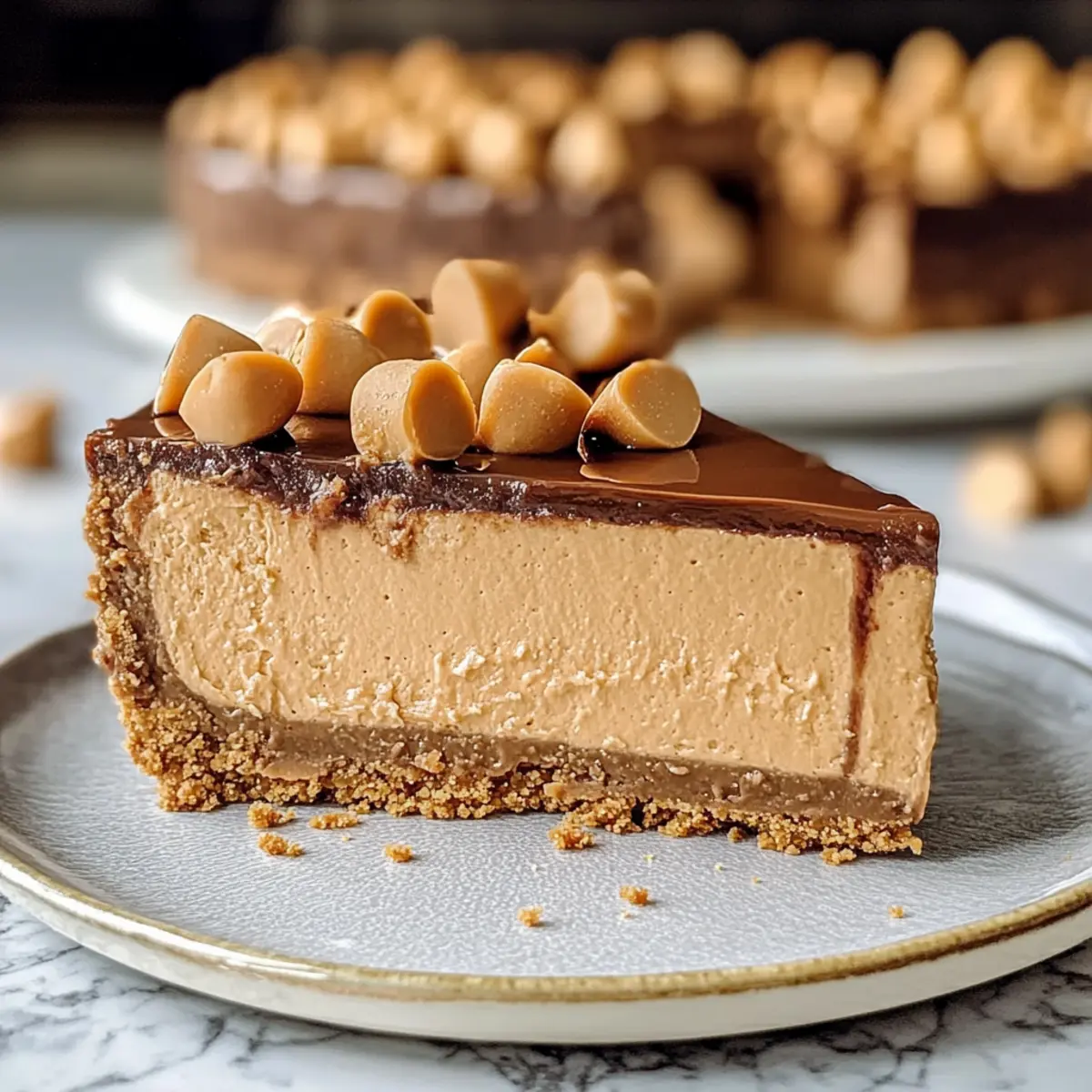 Üppiger Butterscotch-Käsekuchen